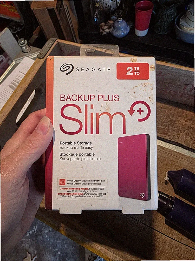 Seagate Backup Plus Slim 2TB External Hard Drive HDD USB 3.0