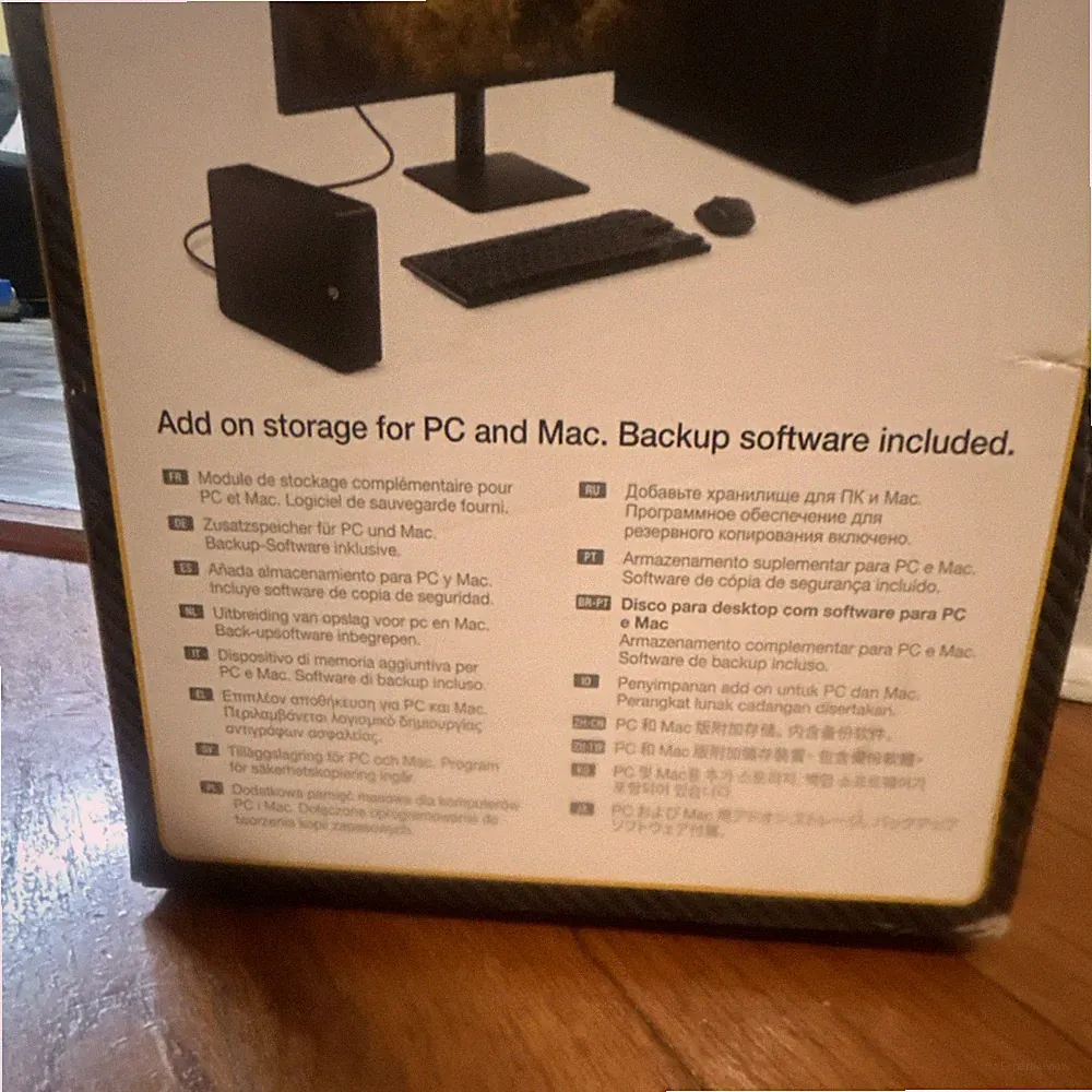 Seagate Expansion 6TB Desktop External Drive Backup Software PC Mac Black