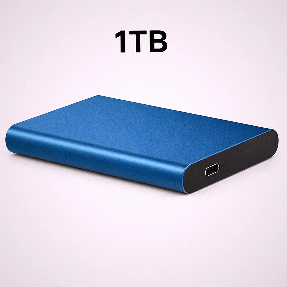 USB-C 3.1 Portable External Hard Drive Backup 1TB 2TB 4TB - Universal (Blue)